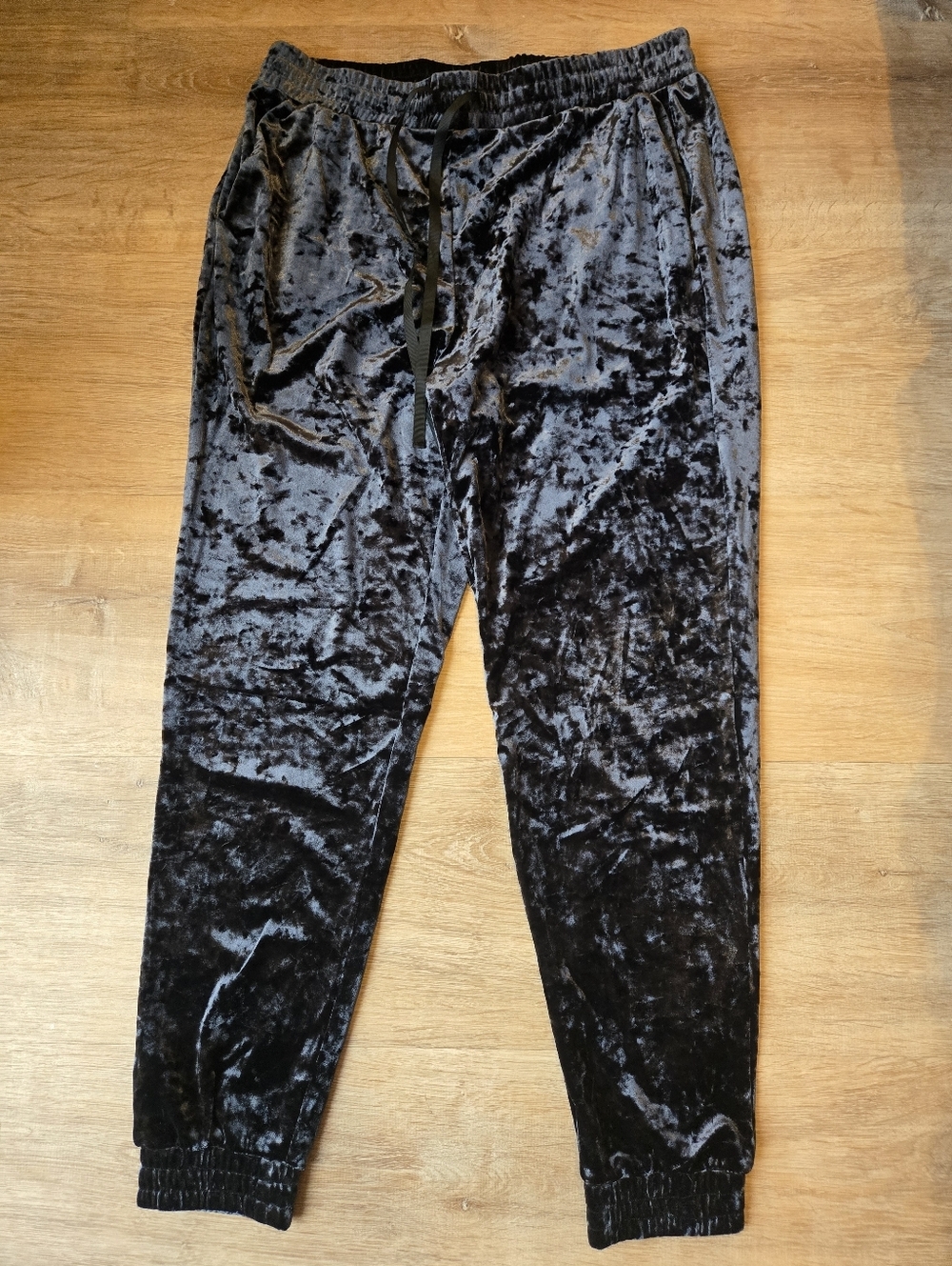 NWOT RICKI'S Metallic Crushed-Velvet Track Pants  US S